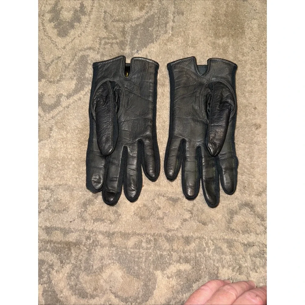Womens‎ genuine leather Gray gloves Sz Small